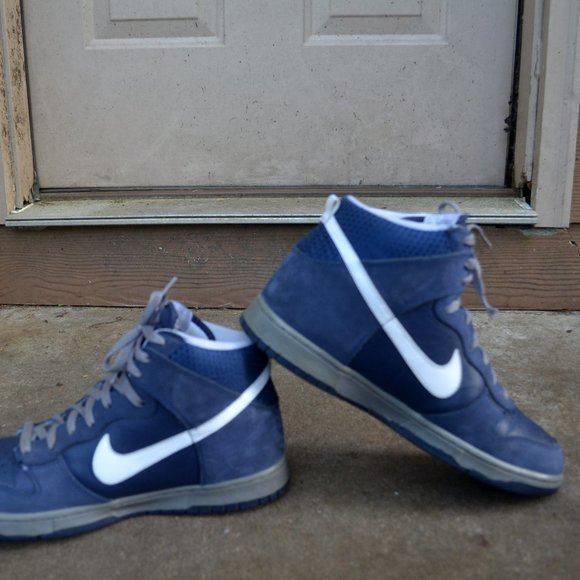 Nike Dunk High Size 12 Men Blue 2012 - Picture 12 of 12
